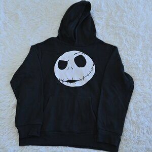 Disney Jack Skellington Sweatshirt Hoodie Black Size XL 14/16